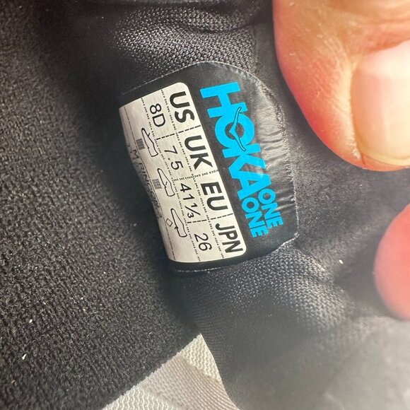 Hoka One One Rincon 3 Men Size 8D 1119395-WBGL White Blue Glass Running Shoes - Picture 10 of 11